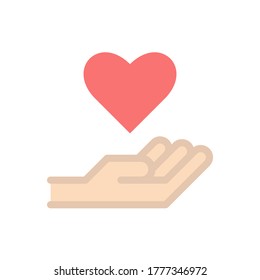 receive love icon vector illustration flat style. mother's day icon set.