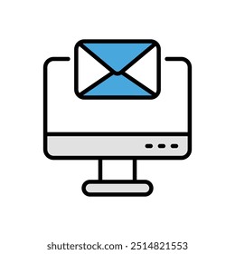 Receive Mail icon vector stock illustration
