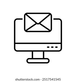 Recibir icono de correo Vector ilustración de stock