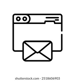 Vektorgrafik mit dem Symbol "E-Mail empfangen"