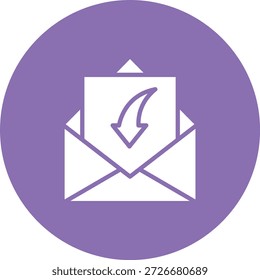 Design-Illustration für E-Mail-Vektorsymbol empfangen