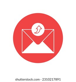 Receive mail  Vector Icon with trendy background colors that can easily edit or modify

