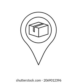 Receive order in pick up and collection point  vector illustration