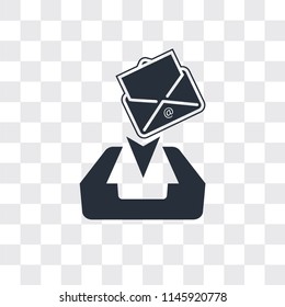 Receive vector icon isolated on transparent background, Receive logo concept
