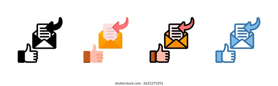 Received Email Icon Element For Design