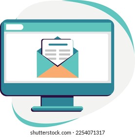 hat eine E-Mail auf dem Computer erhalten