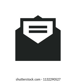 received letter vector icon