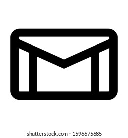 received mail icon isolated sign symbol vector illustration - high quality black style vector icons
