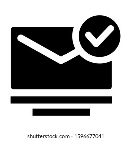 received mail icon isolated sign symbol vector illustration - high quality black style vector icons
