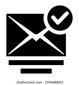 received mail icon isolated sign symbol vector illustration - high quality black style vector icons
