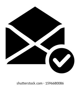 received mail icon isolated sign symbol vector illustration - high quality black style vector icons
