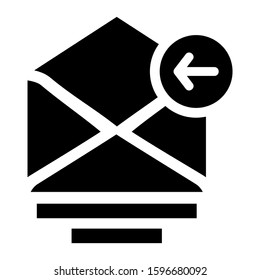 received mail icon isolated sign symbol vector illustration - high quality black style vector icons
