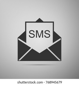 Received message icon. New, email incoming message, sms. 