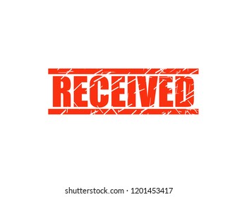Received red stamp