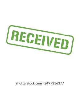 Received Rubber Stamp Grunge Sign
