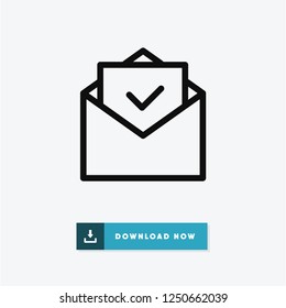 Received vector icon