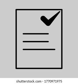 received worksheet icon illustration vector eps 10 logo symbol design