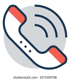 
Receiver Flat and Line Icon 
