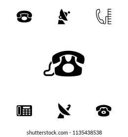 Receiver icon. collection of 7 receiver filled and outline icons such as desk phone, phone. editable receiver icons for web and mobile.