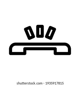 icono receptor o logotipo símbolo de signo aislado ilustración vectorial - iconos vectoriales de estilo negro de alta calidad
