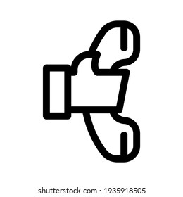 icono receptor o logotipo símbolo de signo aislado ilustración vectorial - iconos vectoriales de estilo negro de alta calidad

