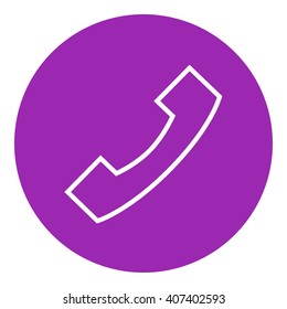Receiver line icon.