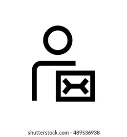 Receiver line icon. Pixel perfect fully editable vector icon suitable for websites, info graphics and print media.