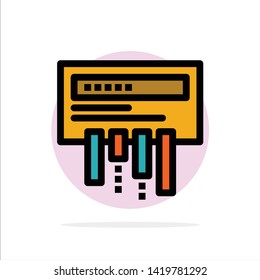 Receiver, Router, Wifi, Radio Abstract Circle Background Flat color Icon