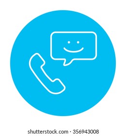Empfänger mit quadratischem Zeilensymbol für Web-, Mobil- und Infografiken. Vektorweißes Symbol auf hellblauem Kreis, einzeln auf weißem Hintergrund.