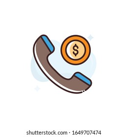 Receiver Vector Icon. illustration Style EPS 10 File