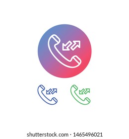 Receiver Vector Illustration, outline icon. EPS 10