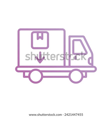 receiving area icon with white background vector stock illustration