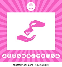 Receiving credit card. Elements for your design