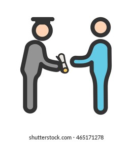 Receiving Diploma
