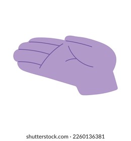 receiving hand gesture icon isolated