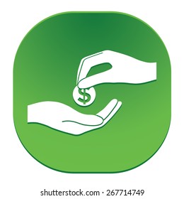 receiving money icon