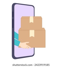 Empfang eines Pakets per Telefon