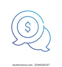 Receiving Quotes vector icon stock illustration