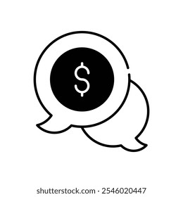 Recibir cotizaciones icono de Vector ilustración de stock