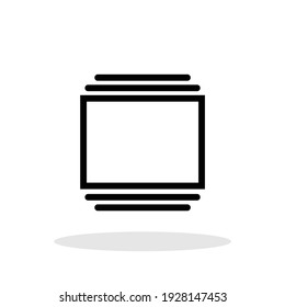 Recent apps UI icon in flat style. Recently opened symbol for your web site design, logo, app, UI Vector EPS 10.