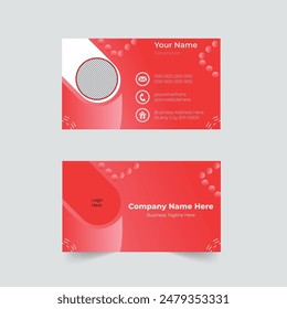 Recent Creative Corporate Red White Present Design Elegant Modern Luxury Fleshpots Personal visiting card black company logo Clean Futuristic Double-sided Modern Professional Business Card Template 