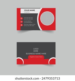 Recent Creative Corporate Red White Present Design Elegant Modern Luxury Fleshpots Personal visiting card black company logo Clean Futuristic Double-sided Modern Professional Business Card Template 