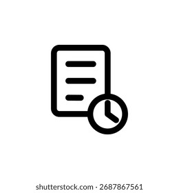 Recent Icon for Activity and History Interface
