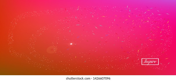 Recent space and signs confetti. Background wallpaper. Signs colorific illustration. Ultra Wide background art inspire. Colorful pure abstraction. Fancy colored.