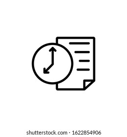 recent use icon design line style. Perfect for application, web, logo and presentation template