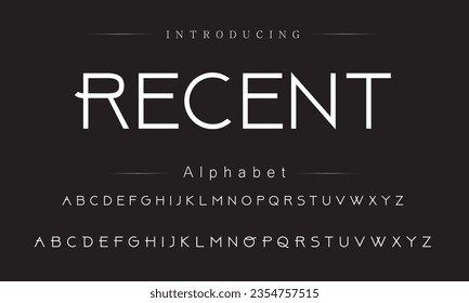 Recent Vintage Brush Script Modern Font. Retro Typeface. Vector Illustration.