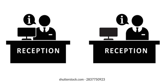Reception bell or counter bell. Service clock, A table bell that produces a clear sound with a tap or a press to attention at the counter or reception desk. Front office or frond desk, desk bell.