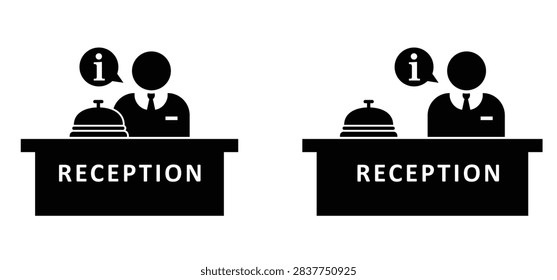 Reception bell or counter bell. Service clock, A table bell that produces a clear sound with a tap or a press to attention at the counter or reception desk. Front office or frond desk, desk bell.