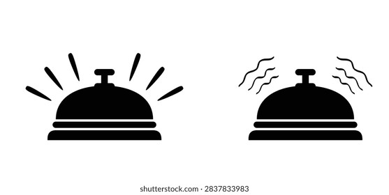 Reception bell or counter bell. Service clock, A table bell that produces a clear sound with a tap or a press to attention at the counter or reception desk. Front office or frond desk, desk bell.