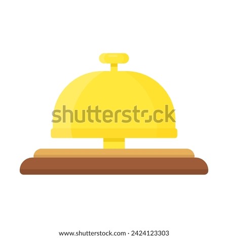 reception bell in gold color